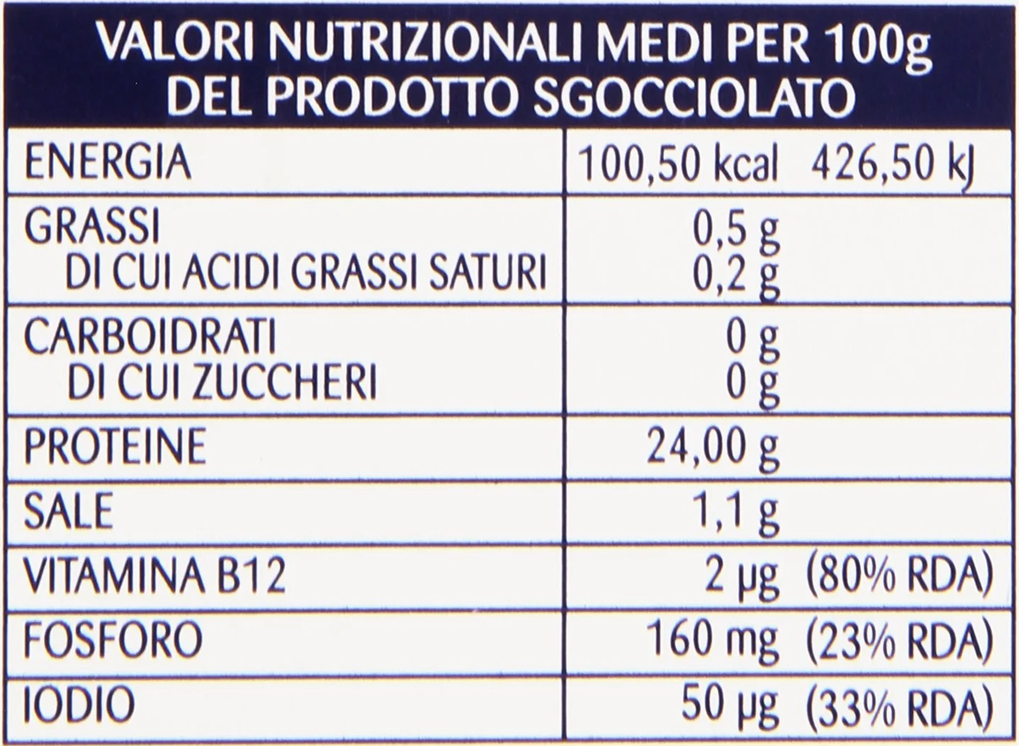Rio Mare Aletas amarillas de atún al natural, 1% de grasa, 12 latas de 80 g