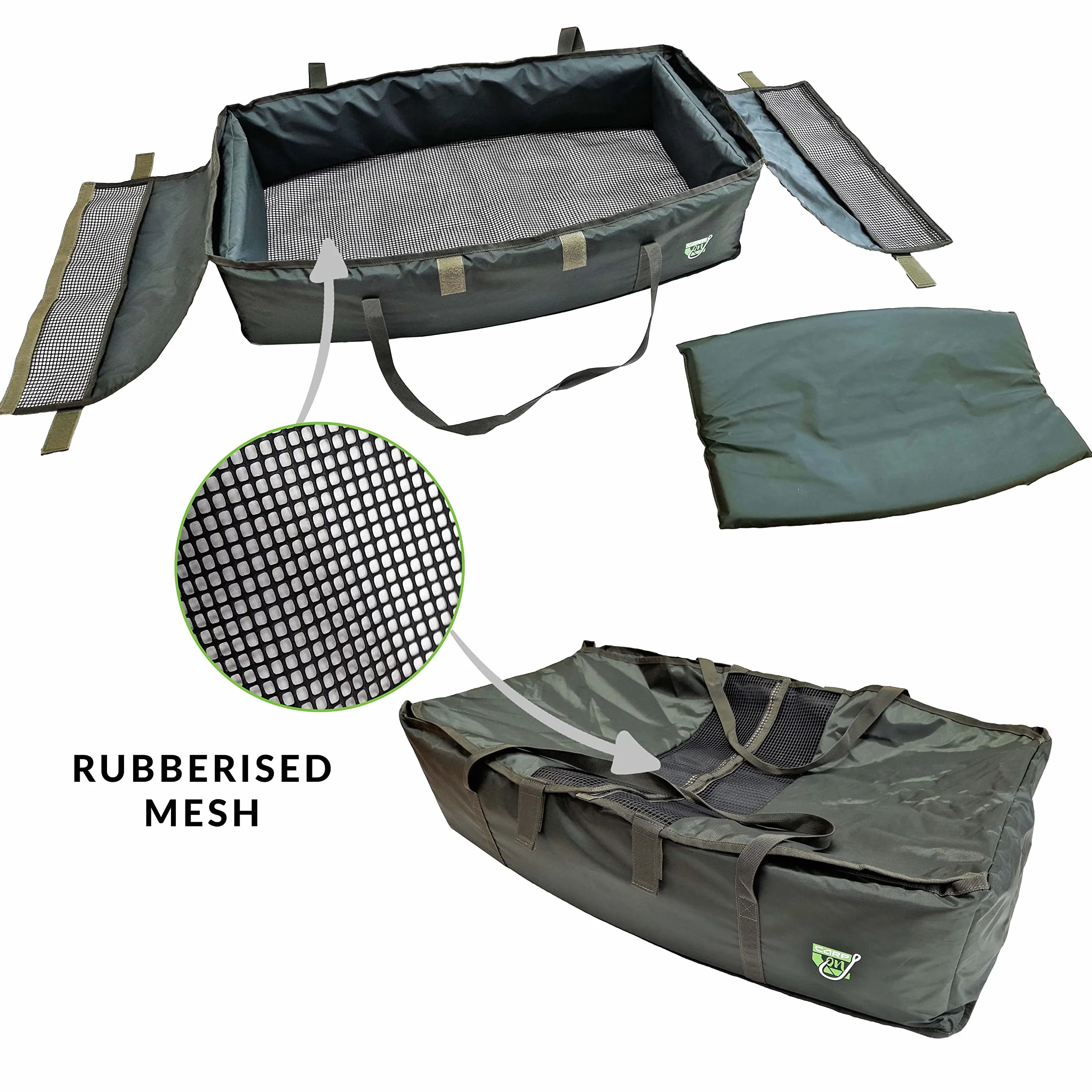 Cuna de carpa de lujo para nivel del suelo con colchón de 4 cm 90x40x20 cm