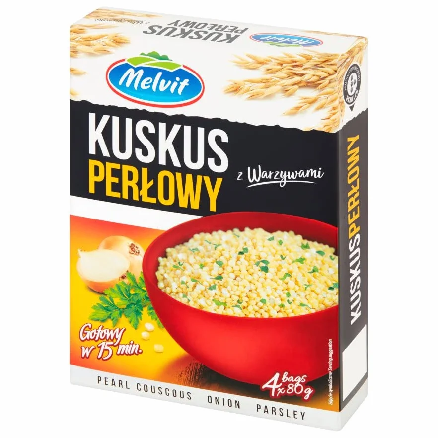 320 G CUSCUS PERLADO CON VERDURAS MELVIT - CAJA DE 6 UND