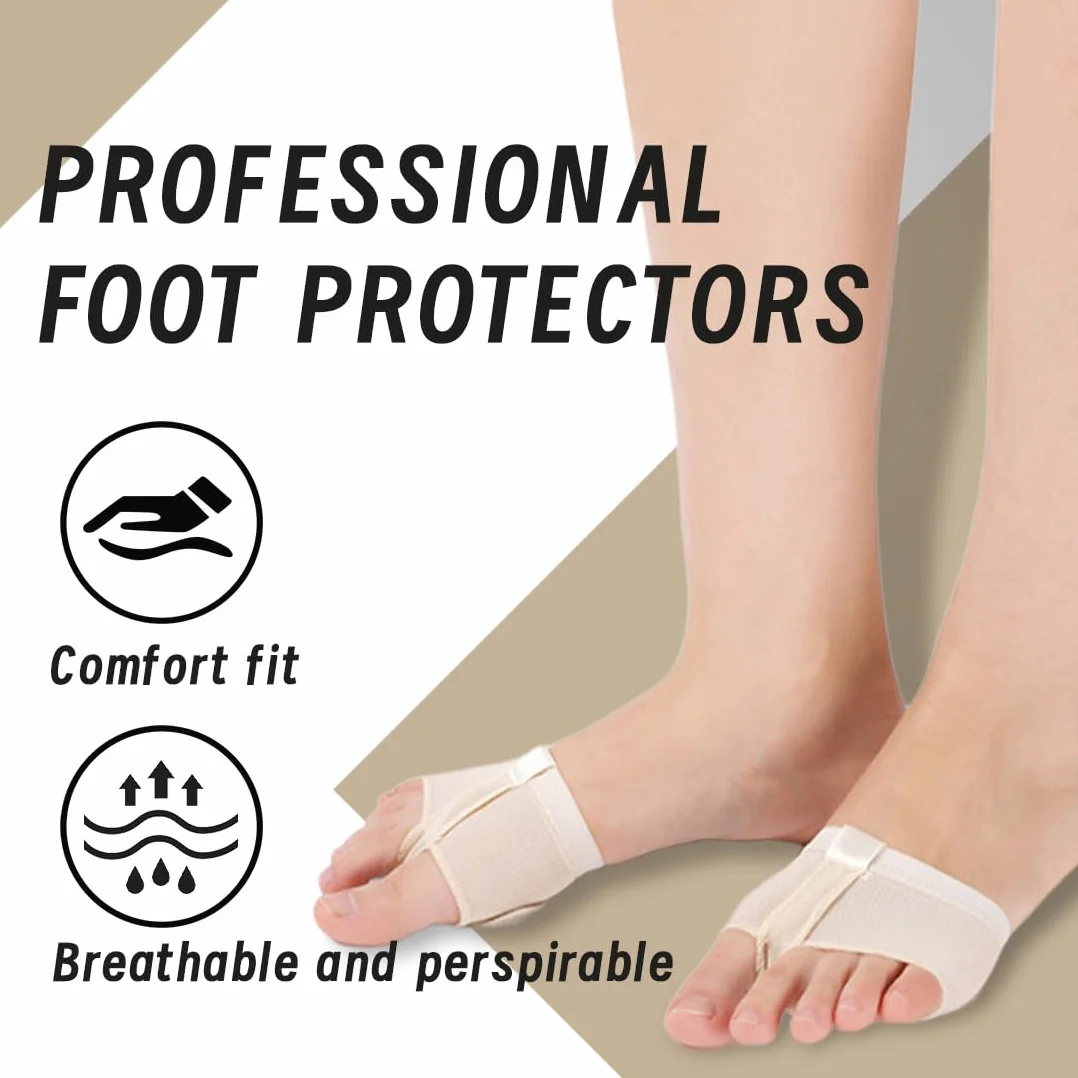 Almohadillas Antideslizantes para Baile, Protección Pies Ballet Punta Transpirables, 2 Pares