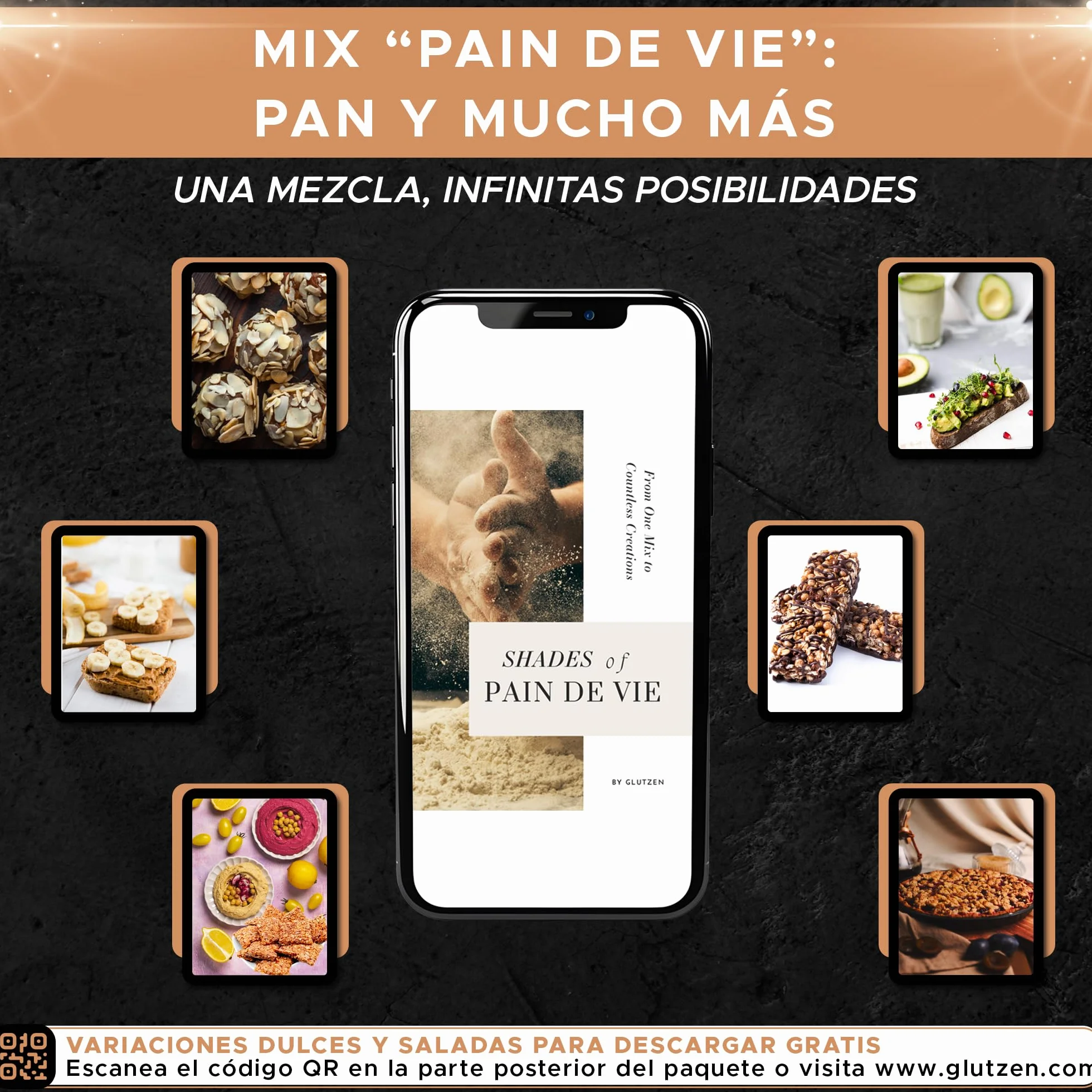 Mezcla Pan Keto Sin Gluten Bio GLUTZEN. Pan Low Carb con Semillas, Alto en Fibra. Sin Harina, Sin Azúcar Añadido. Fácil, Sin Amasar. Celíaco, Vegano, Sin Alérgenos, FODMAP