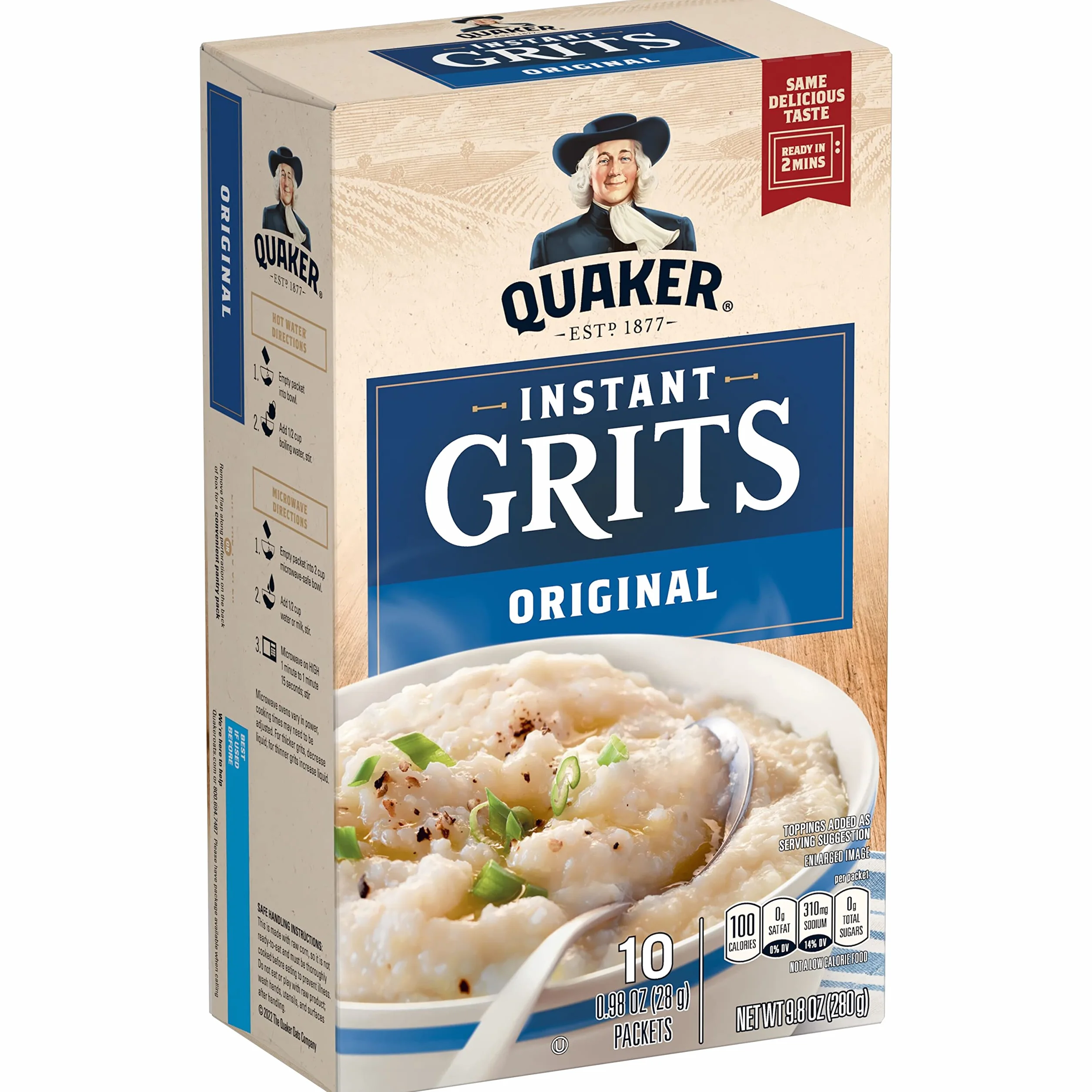 Quaker Granos instantáneos, originales, paquetes de 1 oz (paquete de 10)