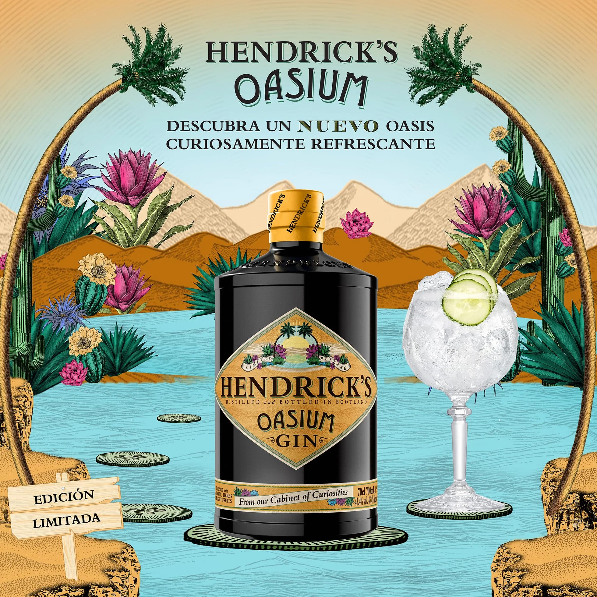 Hendrick’s Oasium Gin, Edición Limitada, 70cl