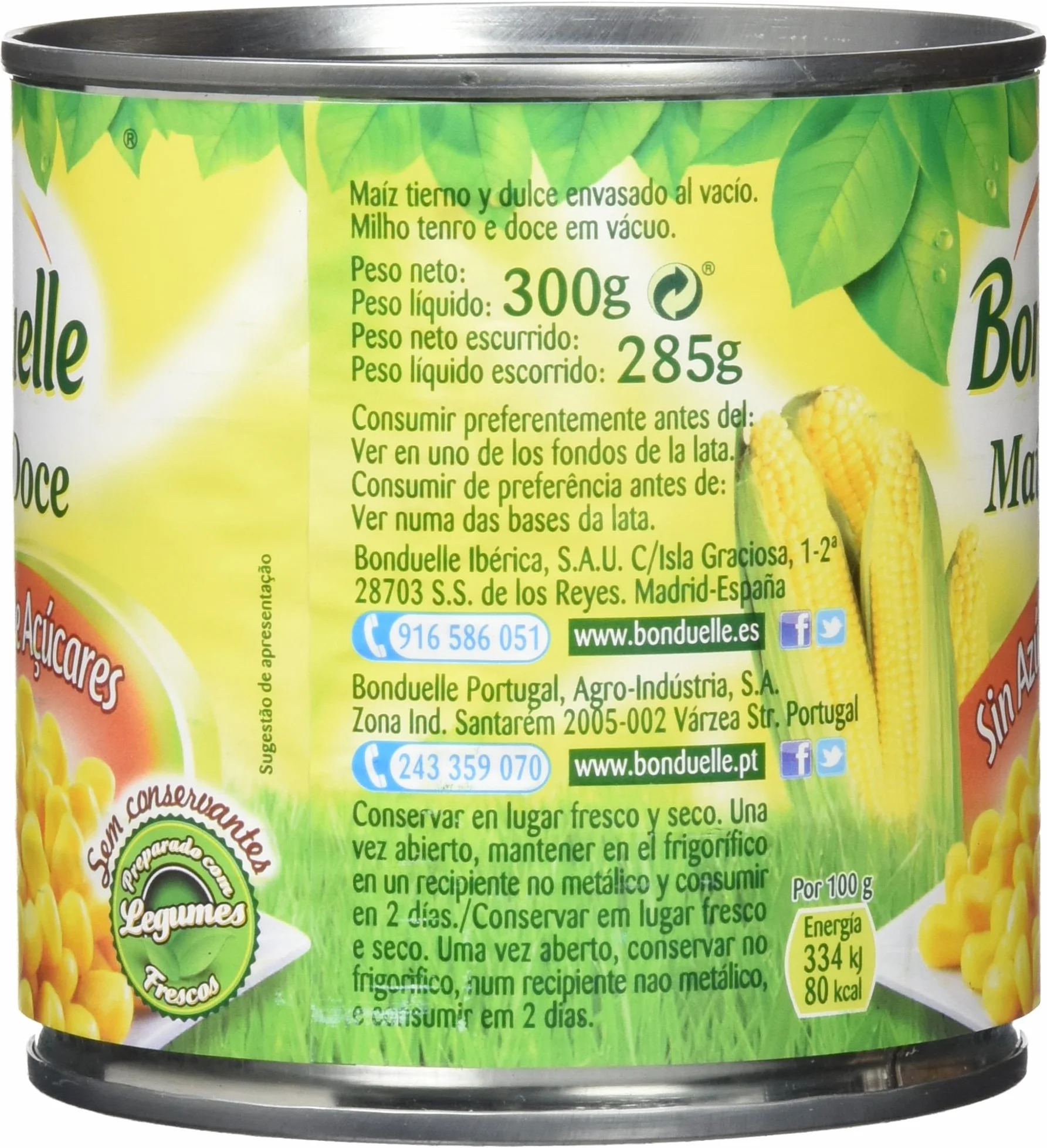 Bonduelle - Maiz Dulce - 300 g - [Pack de 12]