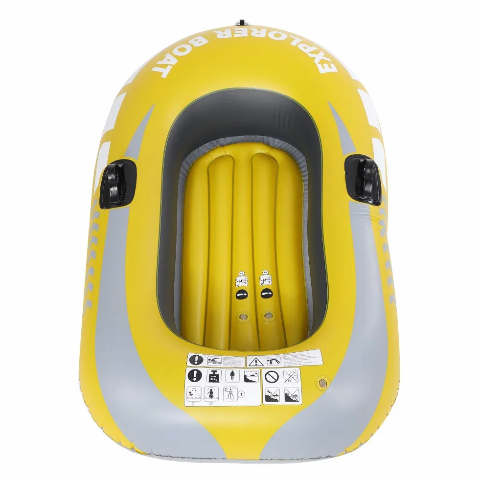 HERCHR Barco de Pesca Inflable, Canoa de Kayak Inflable de Servicio Pesado