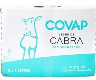 COVAP Leche de Cabra Semidesnatada Brick Pack 6 x 1 L
