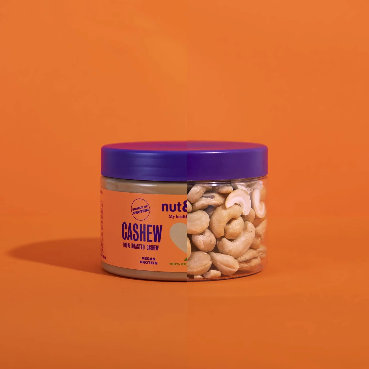 Crema de anacardos 900 gr nut&me | Hecho con anacardos tostados y aceite de almendra | Sin azúcares añadidos, sin gluten y sin aditivos | Sin aceite de palma | Pack 3 x 300 gr