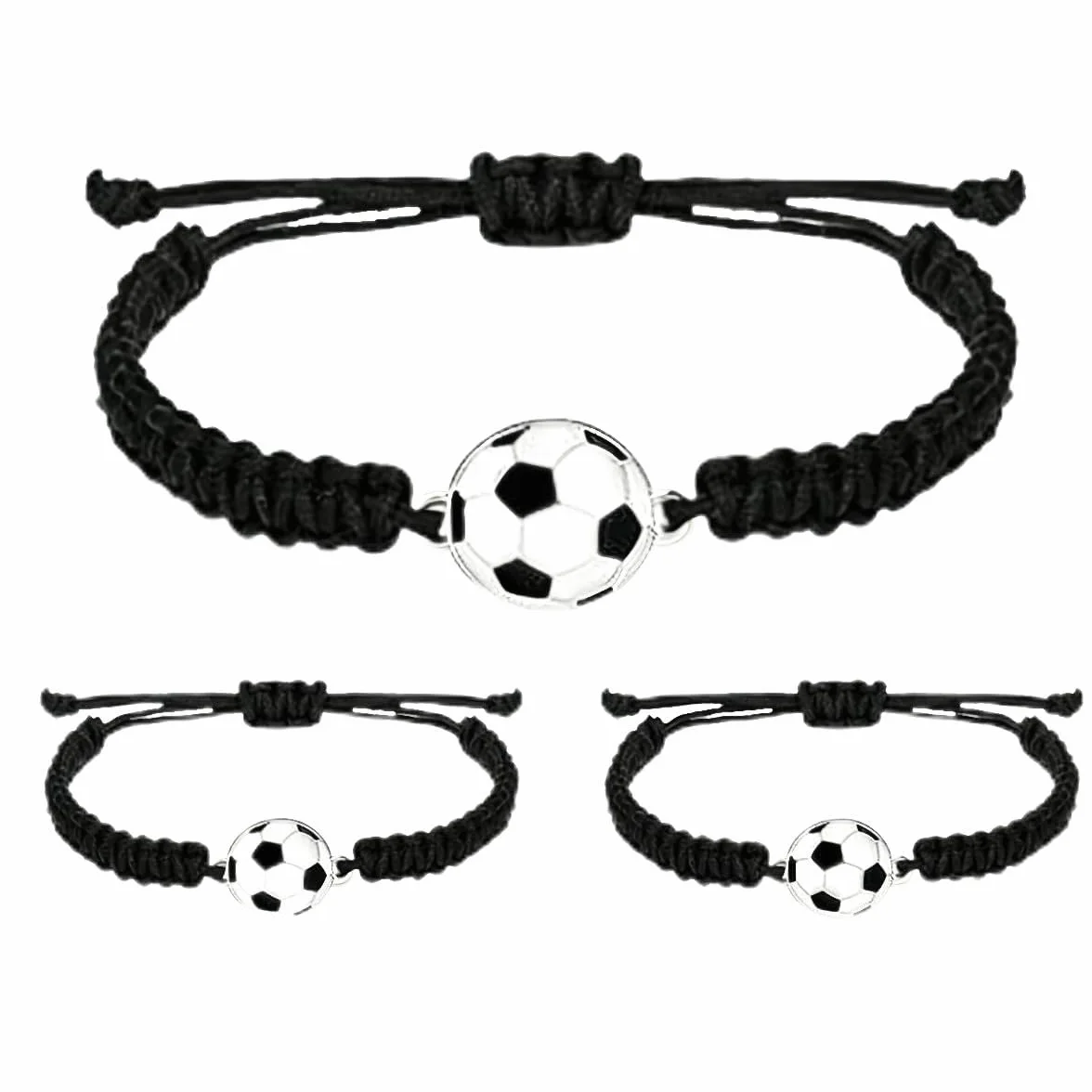 Pulseras de fútbol para niños, adolescentes, adultos, niñas
