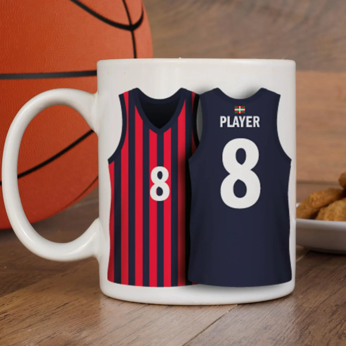 Taza Personalizada Baloncesto ACB con Nombre y Número Juventut Badalona