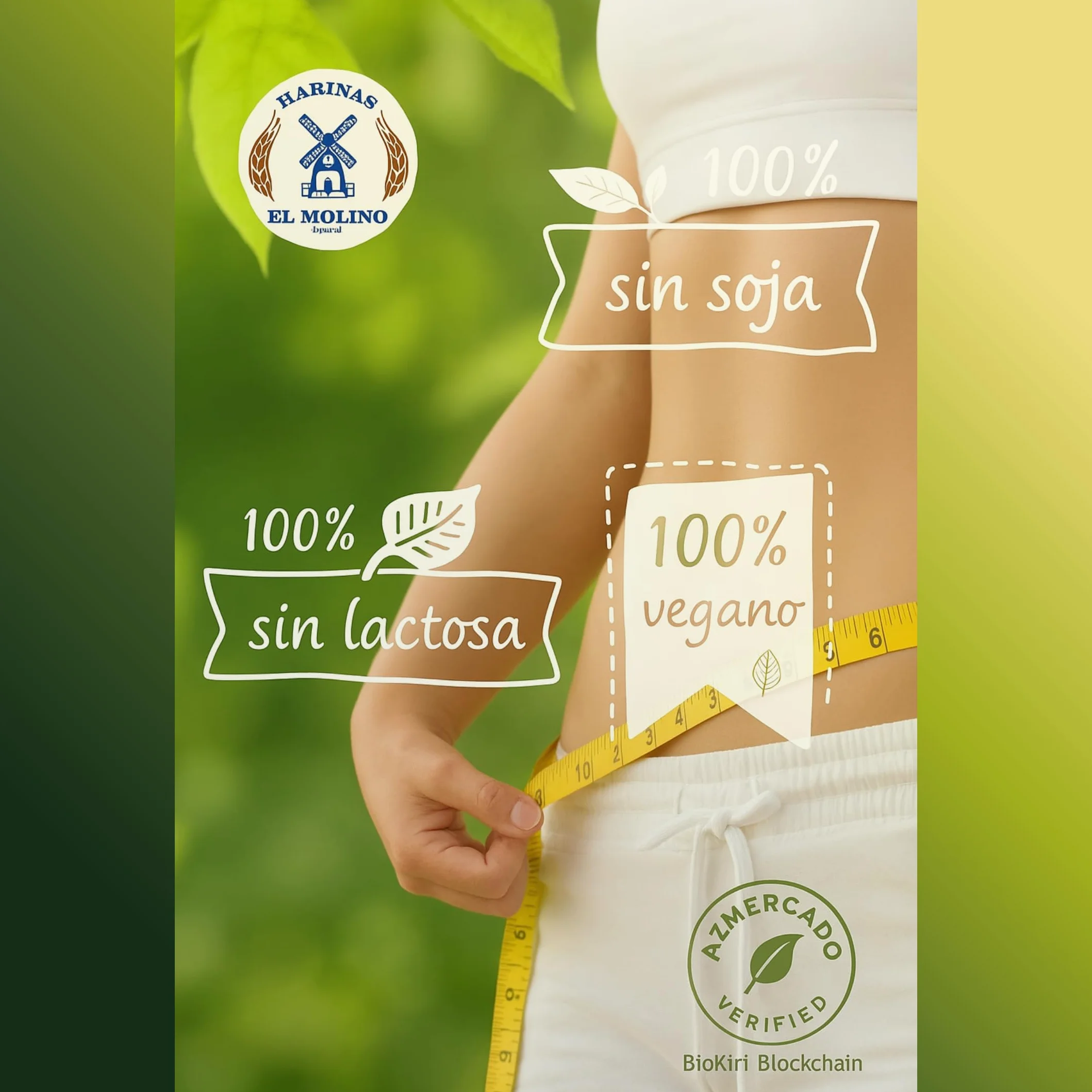 El Molino - Harina de Garbanzos - 5 Kg - Ideal para Dietas Veganas, Alta en Proteínas y Fibra, Perfecta para Repostería y Cocina Saludable