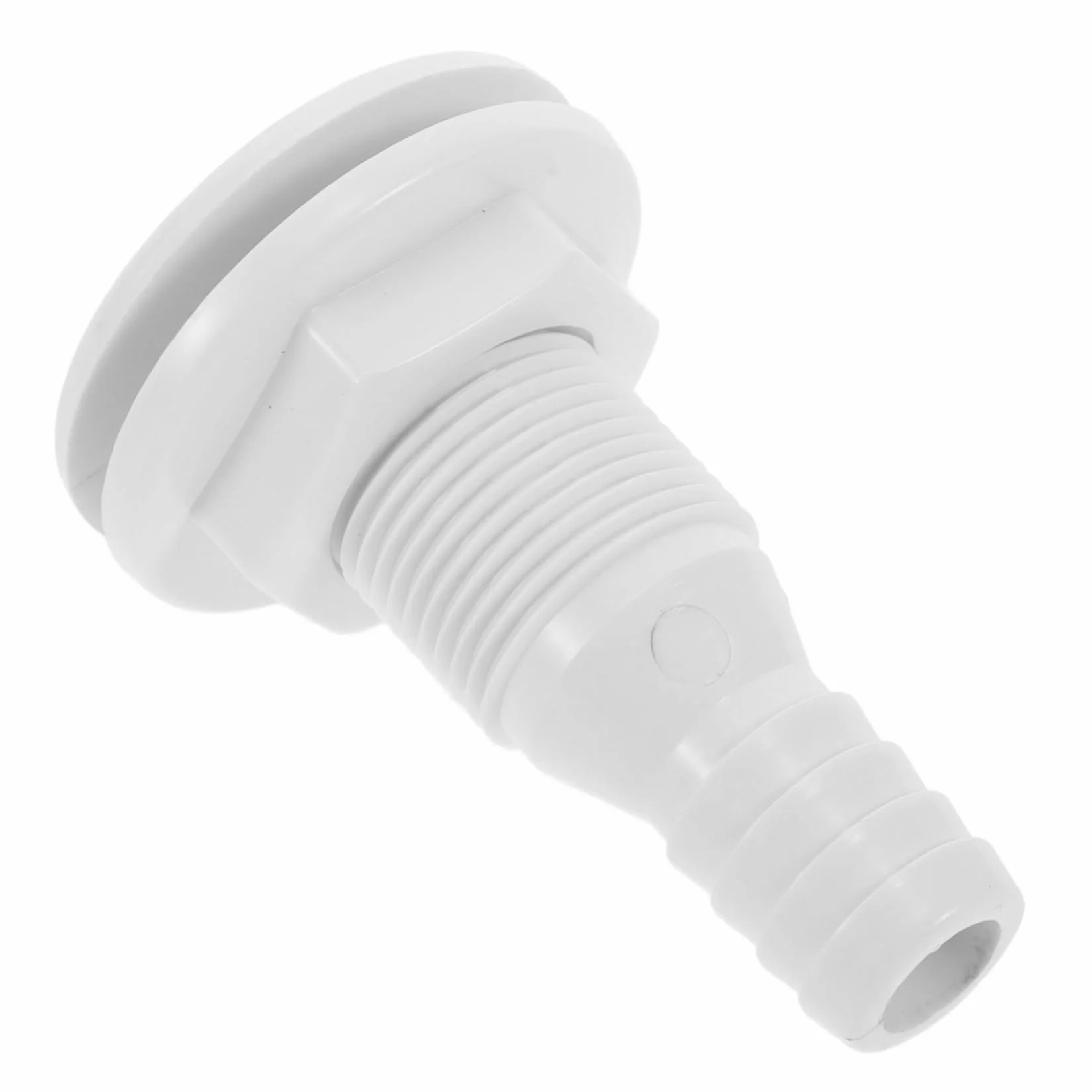 Hemobllo Válvula de Drenaje PVC Tapón de Drenaje para Barco Blanco