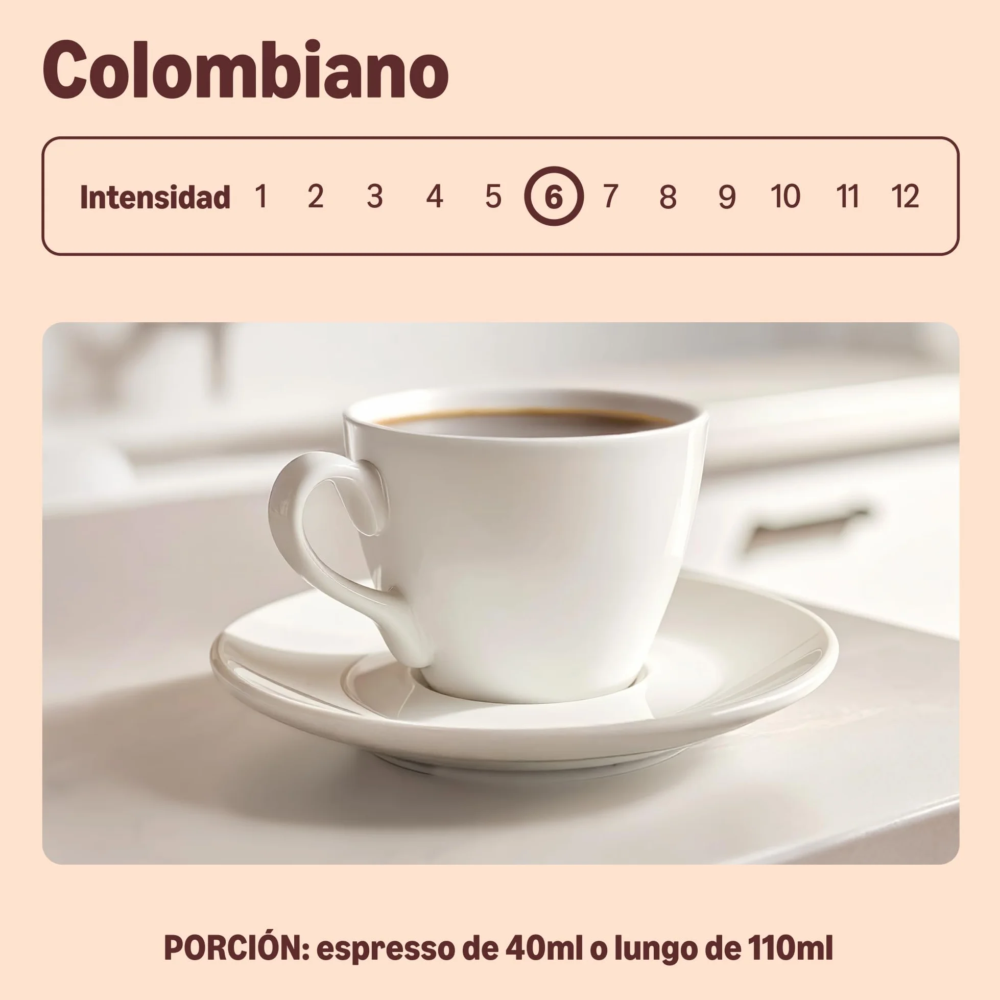 by Amazon Cápsulas de Café Compostables en Casa Compatibles con Nespresso, 100% Arábica Colombiana, 20 Unidades, Certificadas por Rainforest Alliance