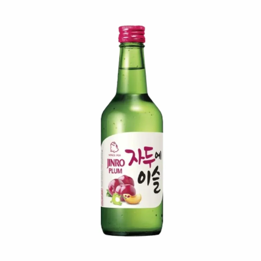 Wondermarket Soju Bebidas Coreanas Jinro. Ciruela, Uva y Fresa 350mlx3