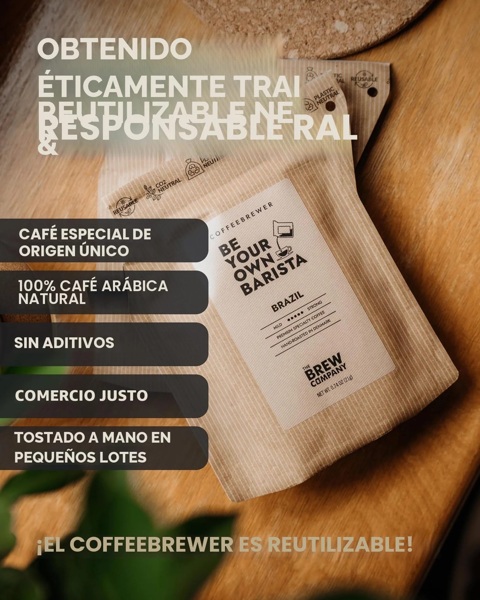 Caja de regalo de café gourmet al aire libre para hombres y mujeres, 5 cafés orgánicos y especiales de origen único del mundo en cerveceros innovadores, caja de muestra para los amantes de