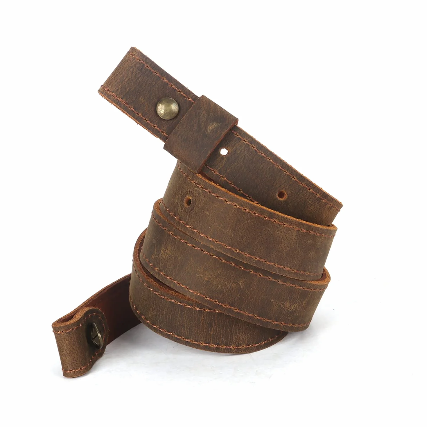 TOURBON Correa para Escopeta Estilo Europeo de Cuero Genuino 3 mm