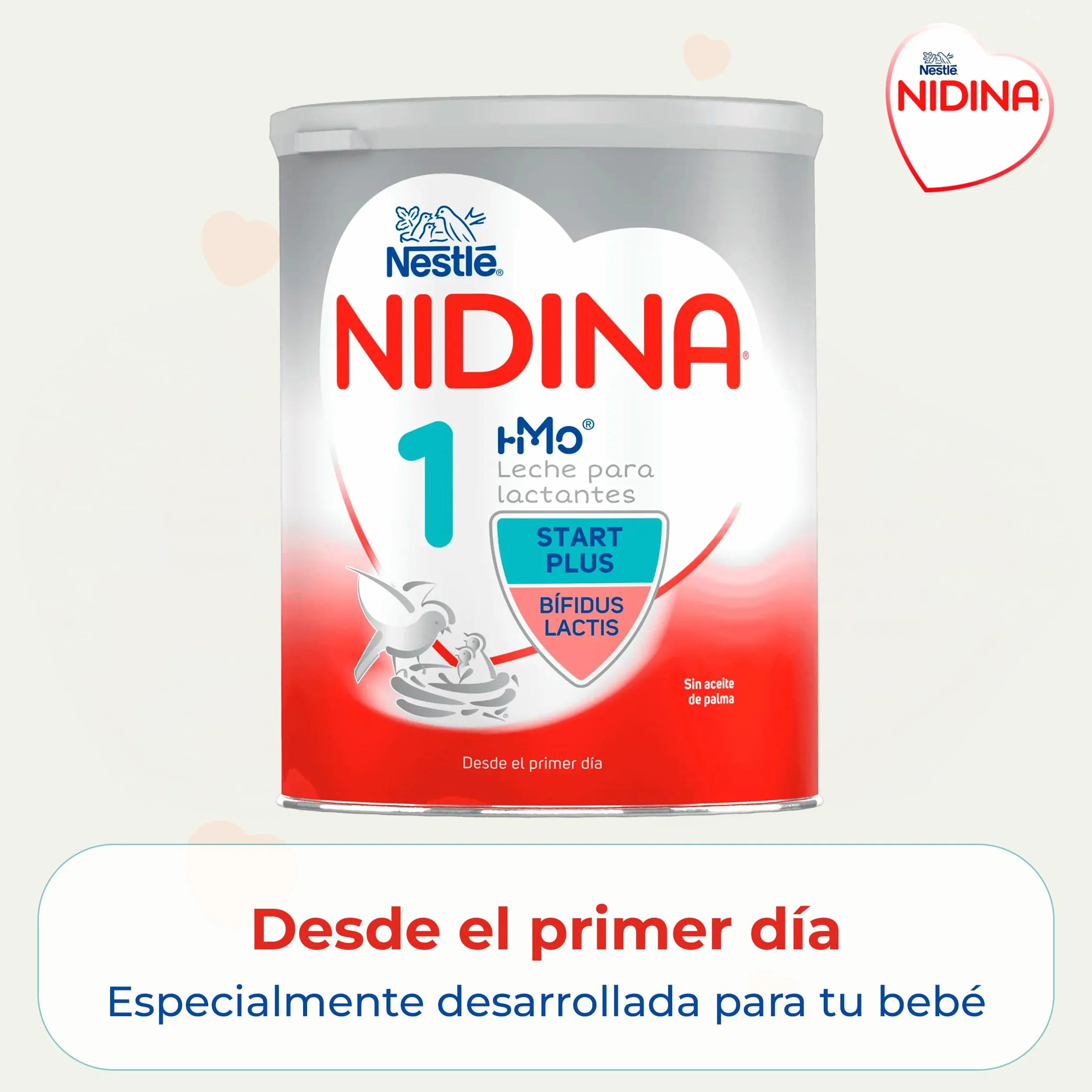 Nestlé NIDINA 2 Leche De Continuación en polvo para bebés 6 meses, 3 x 800g