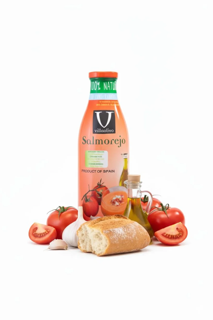 Villaolivo Pack Gazpachos y Salmorejos 1L (6 Botellas) Bio y Tradicional 100% Natural Sin Conservantes