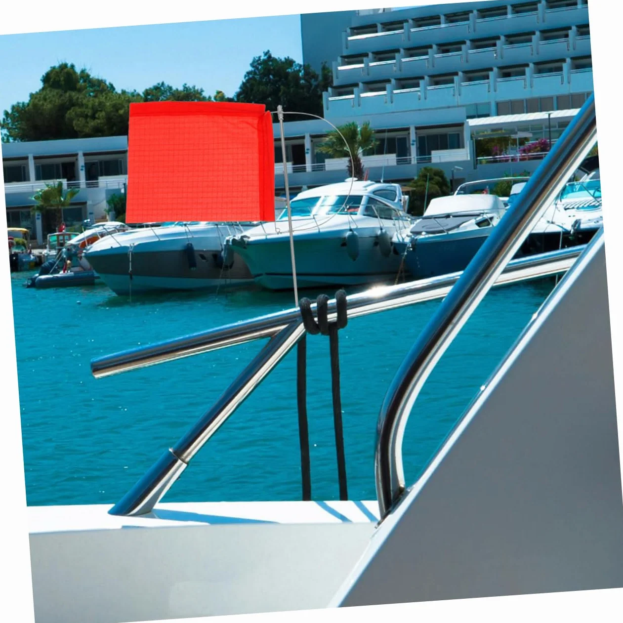 BESPORTBLE Bandera de Dirección del Viento Acero Inoxidable para Barco Yate Decoración Exterior Marina