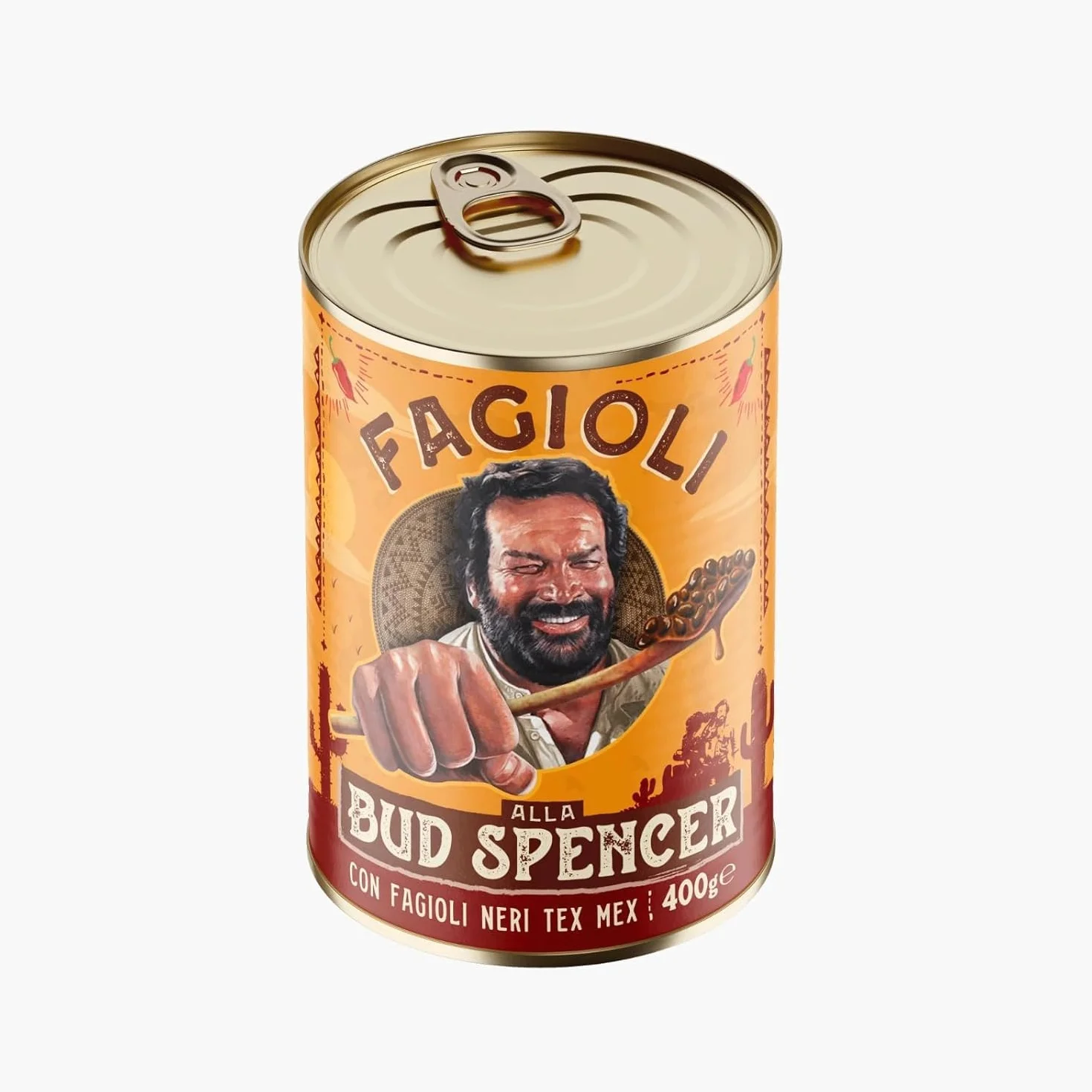 Frijoles Tex Mex Bud Spencer, Bud Power- Frijoles Tex Mex Bud Spencer listos para degustar 6 x 400 g+ Italian Gourmet polpa 400g