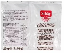 Levadura Seca sin Gluten, 2 Unidades x 10 g, Levadura Deshidratada. Pack de 6