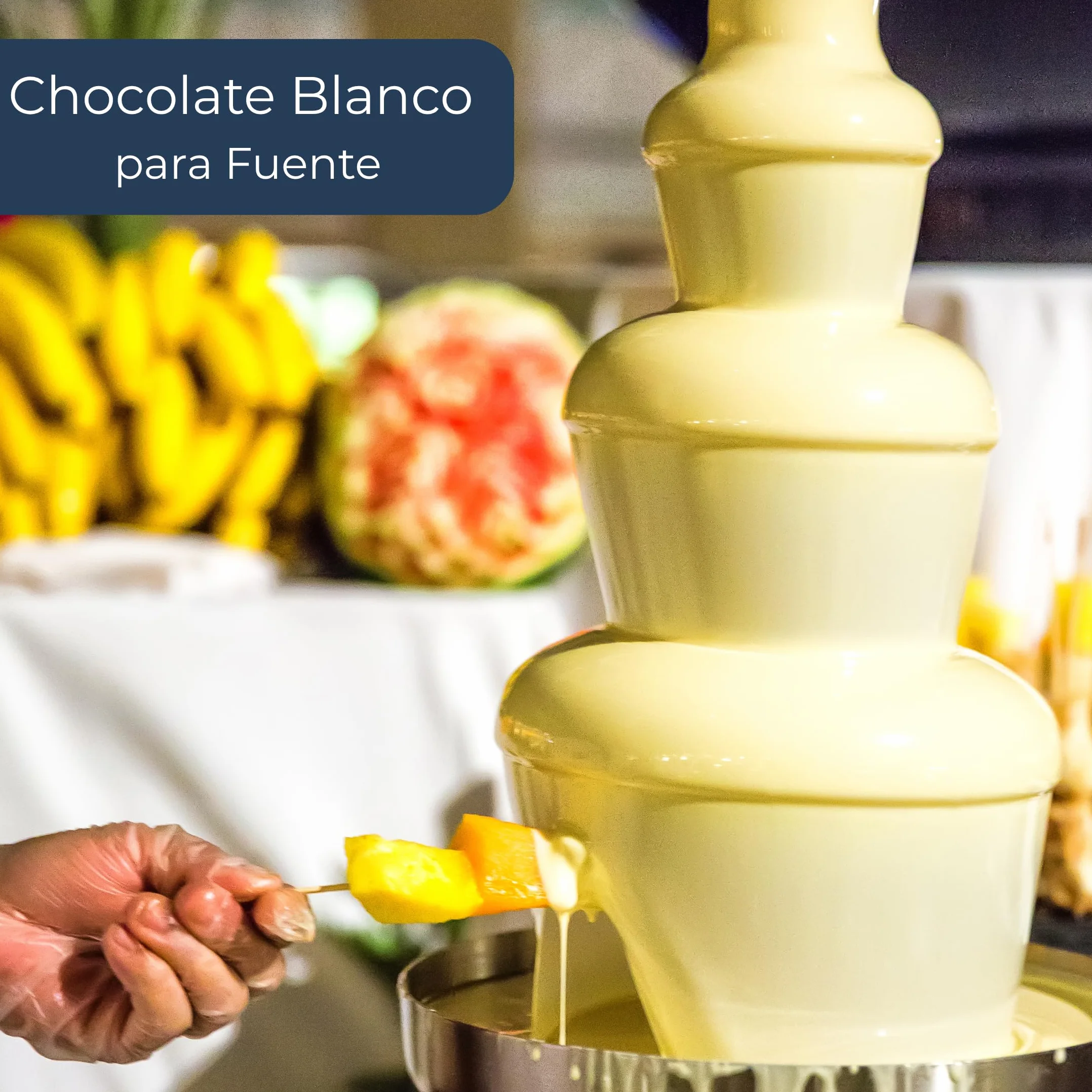 Chocolates Marcos Tonda - Chocolate para Fuentes de Chocolate Blanco 6kg | Chocolates para Fuentes de Chocolate