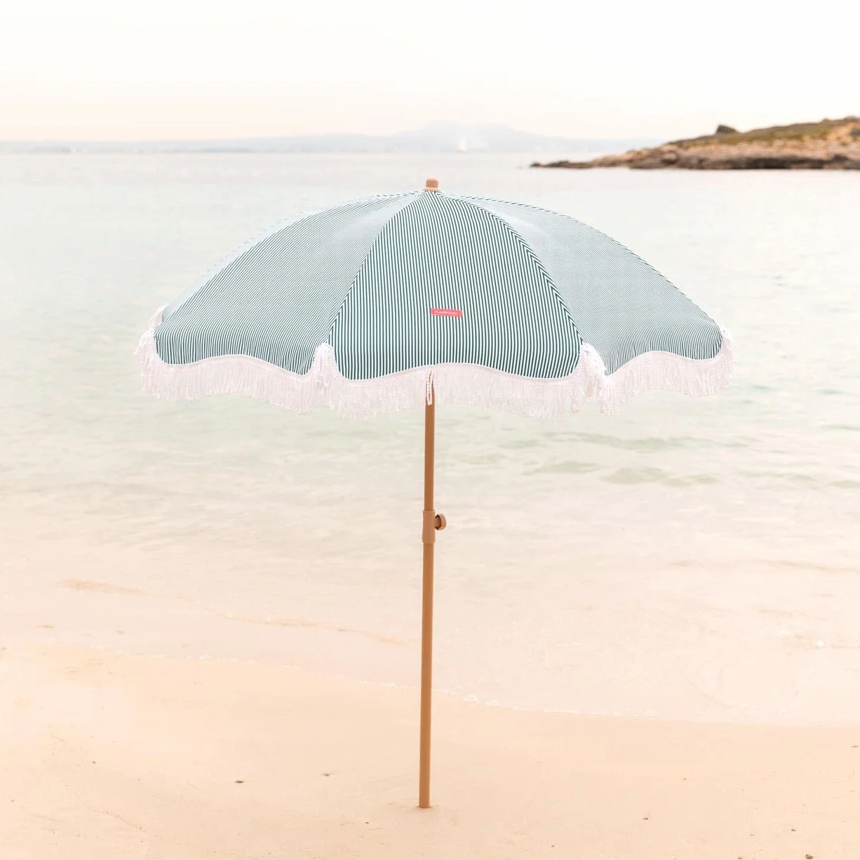 Flamingueo Sombrilla Playa UPF 50+ 210 x 180 cm Poliéster Altura y Orientación Regulable