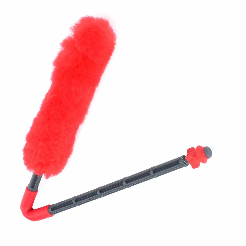 Varilla de Limpieza de Campo de Paintball de Lana, Hisopo de Limpieza de Barril con Punta de Goma Suave