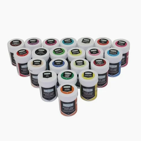 BrandNewCake® Gel Colorante Alimentario - Set de 21 x 35gr - Colorantes Comestibles para Repostería y Decoración