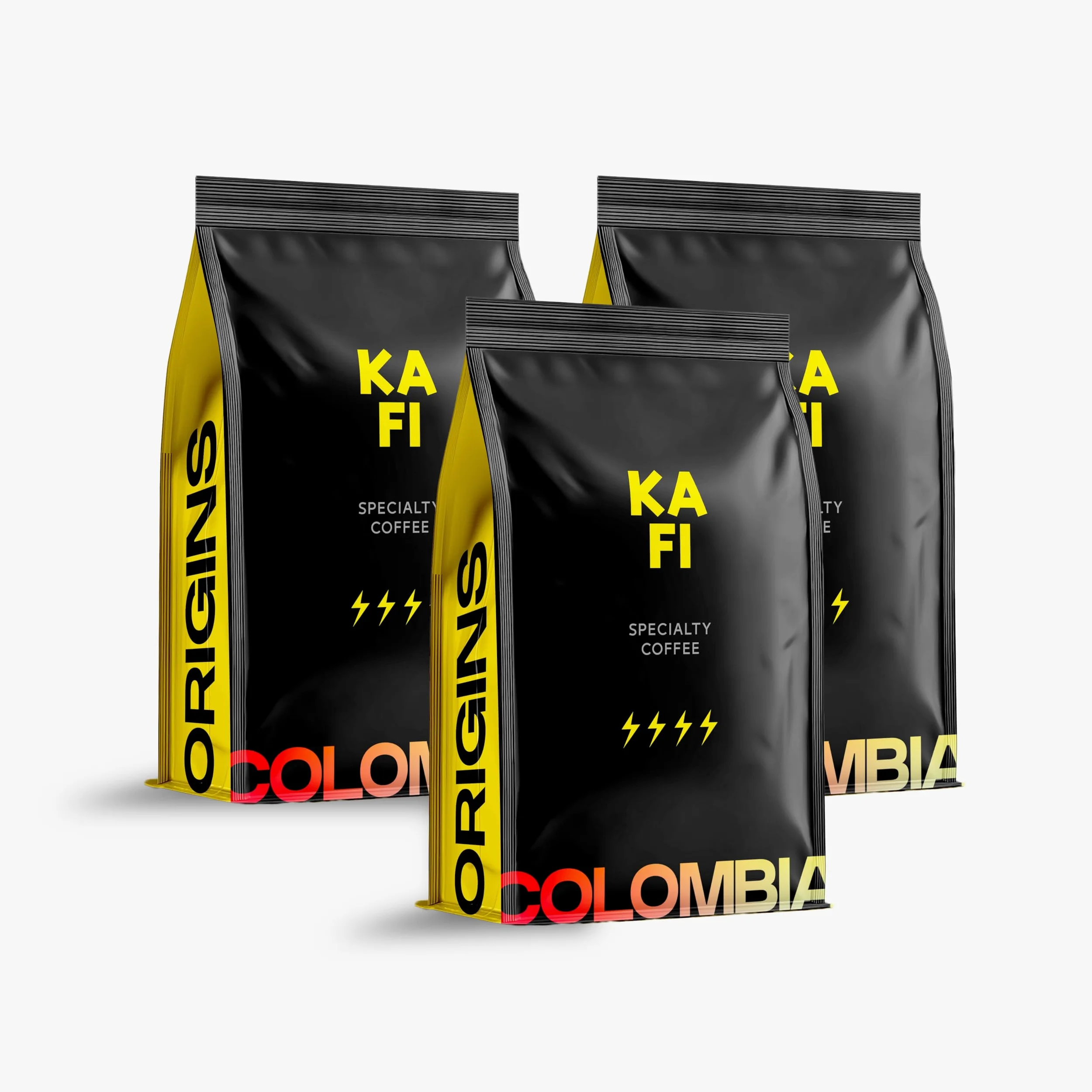 KAFI Café en Grano de Especialidad Colombia 1.5kg (3x500g) - 100% Arábica Natural - Notas de Fruta y Chocolate con Leche - Cuerpo Equilibrado - Ideal para Cafetera Superautomática y Molinillo