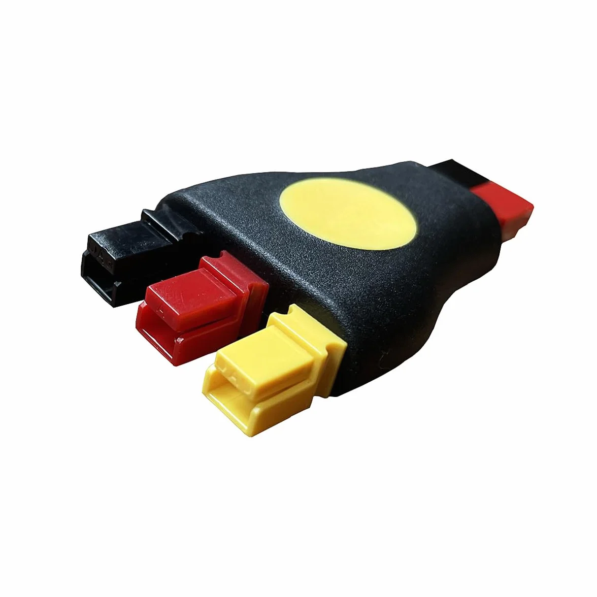 Adaptador de 3 vías Plug 'n' Play PowaKaddy FW3 FW5 FW7 rojo/amarillo/negro cable conector batería golf Anderson Plug