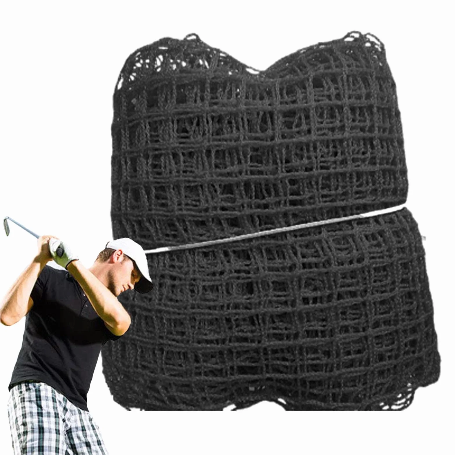 Red de Práctica de Golf y Softbol de Polietileno Sin Nudos