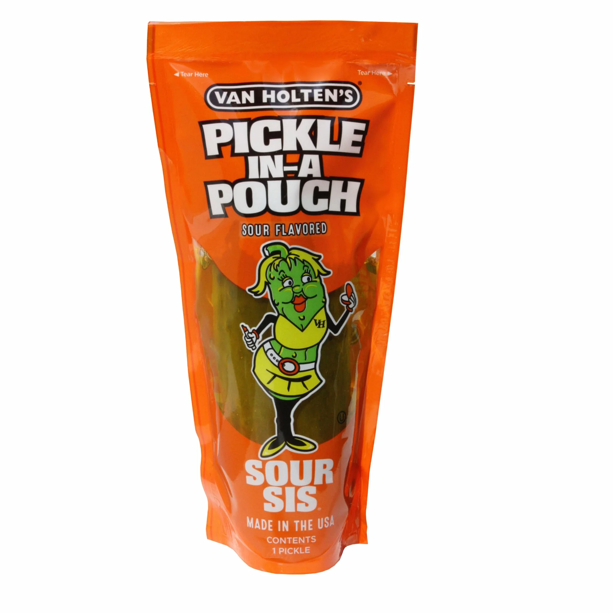 Van Holten's Pickles Sour Sis Pickle-In-A-Pouch Paquete 6