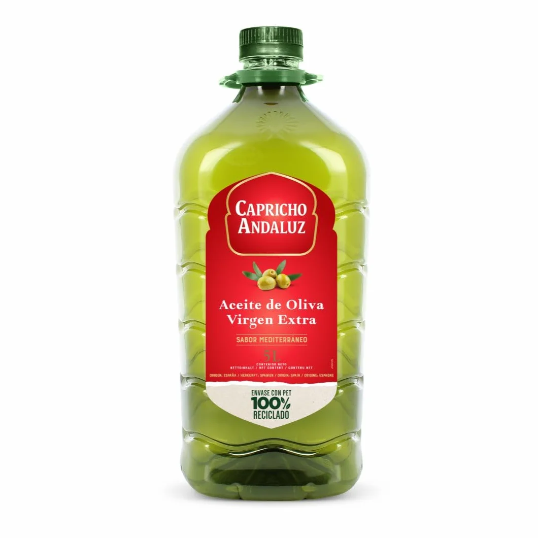 Aceite de Oliva Virgen Extra 5L Capricho Andaluz - Prensado en Frío, Origen Español