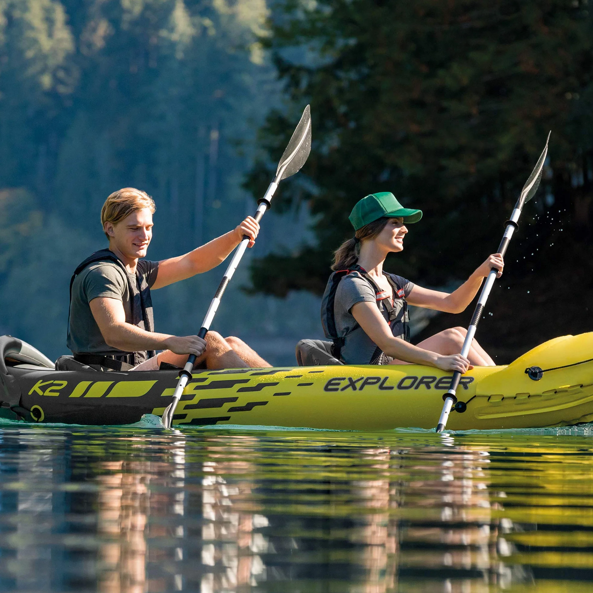 Intex Kayak Paddle Negro 86"