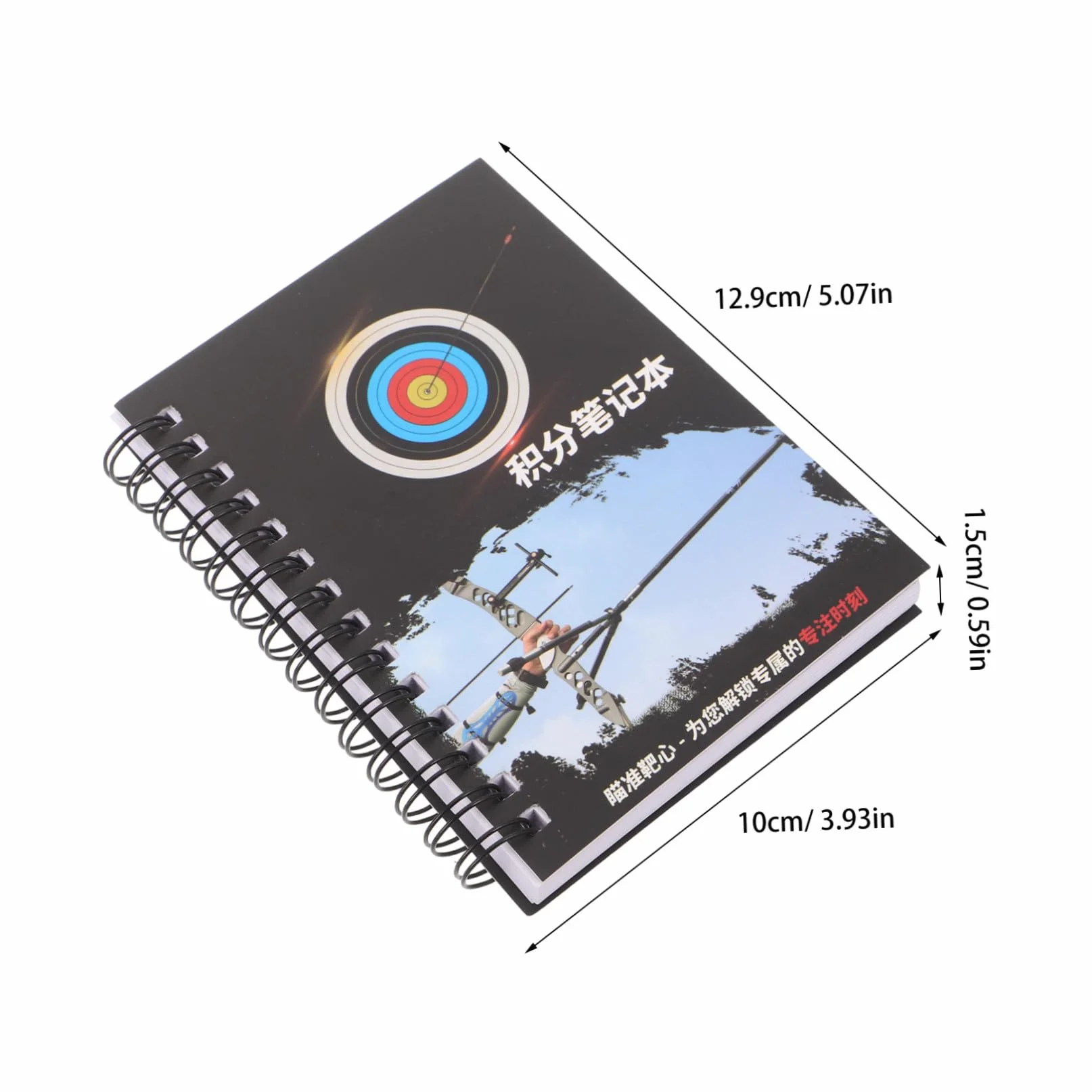 Cuaderno de puntuación para tiro con arco, pequeño portátil, multifuncional para competiciones y entrenamientos
