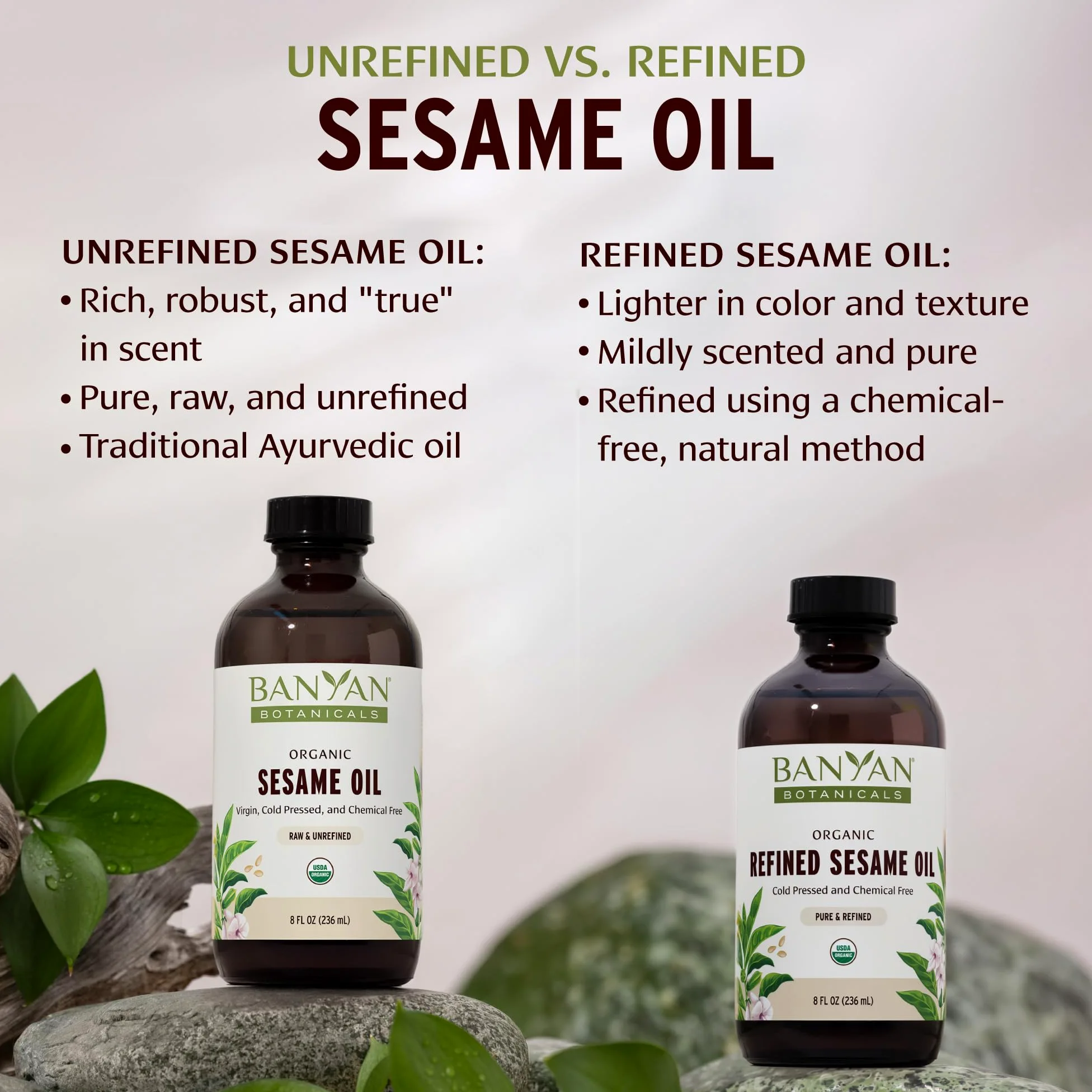 Sesame Oil, Certified Organic, 16 oz - Pure, Unrefined - The Most Traditional of All Oils Used in Ayurveda, Good for Vata & Kapha