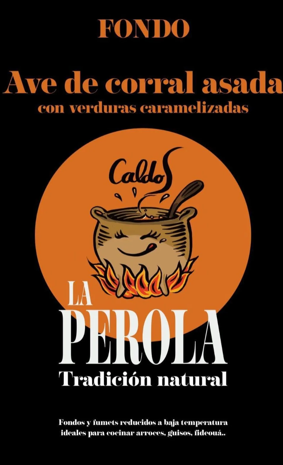 Fumet La Perola Ave de Corral Pollo 35 Raciones 400 g Fondos Naturales en Polvo