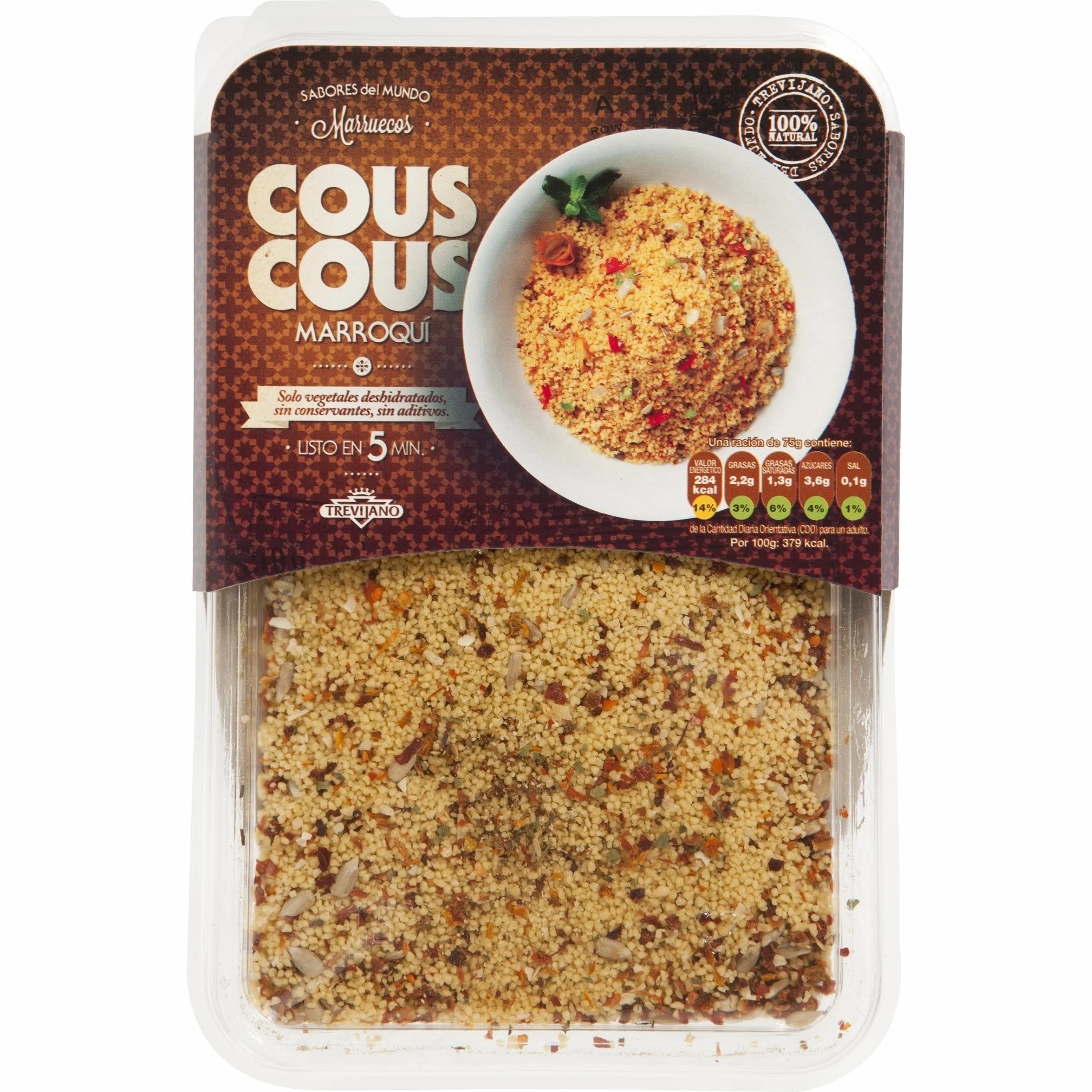 TREVIJANO cous cous marroquí bandeja 300 gr