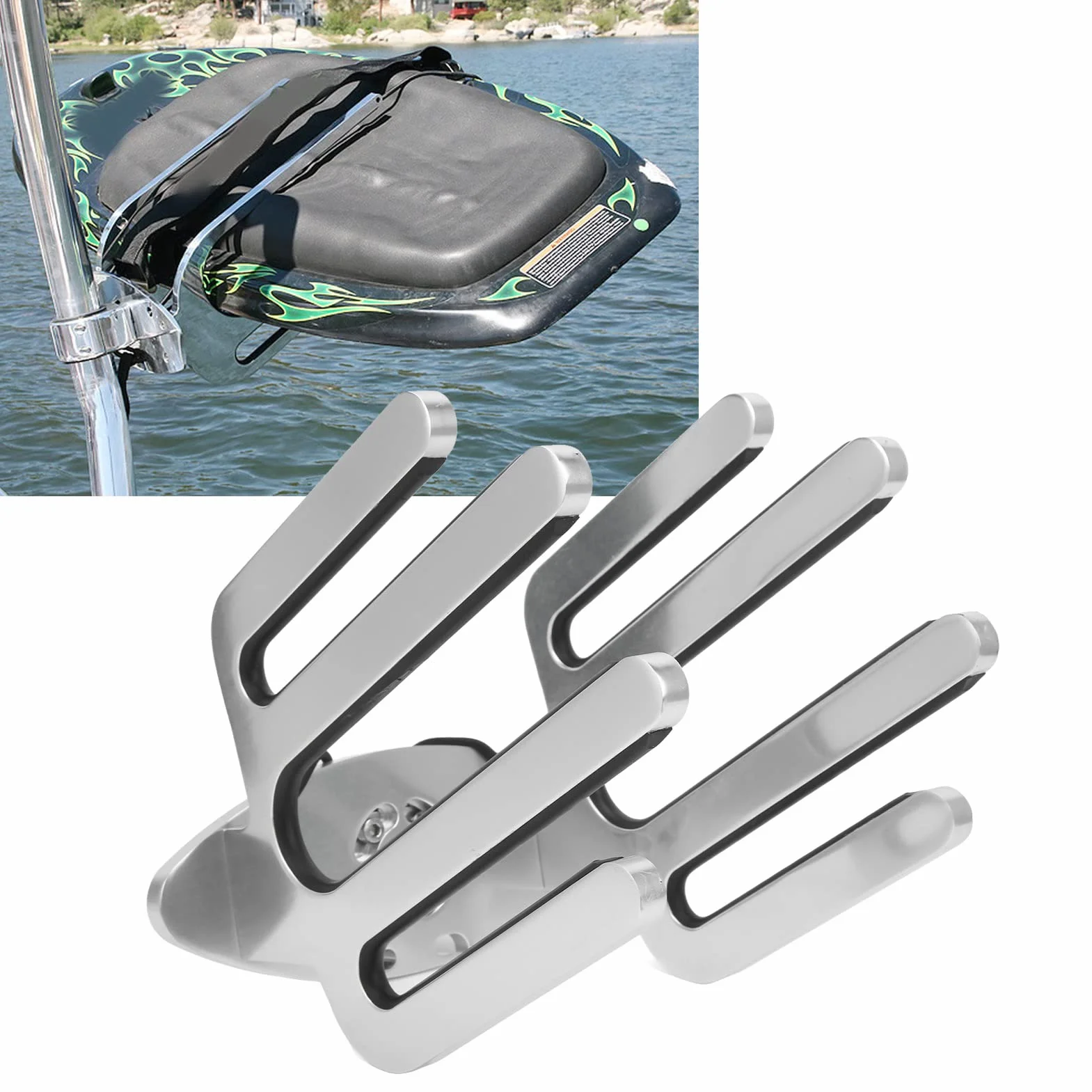 Sunicon Rack de torre de Wakeboard 6061 Aluminio Soporte rodilla 48-60 mm Tubo