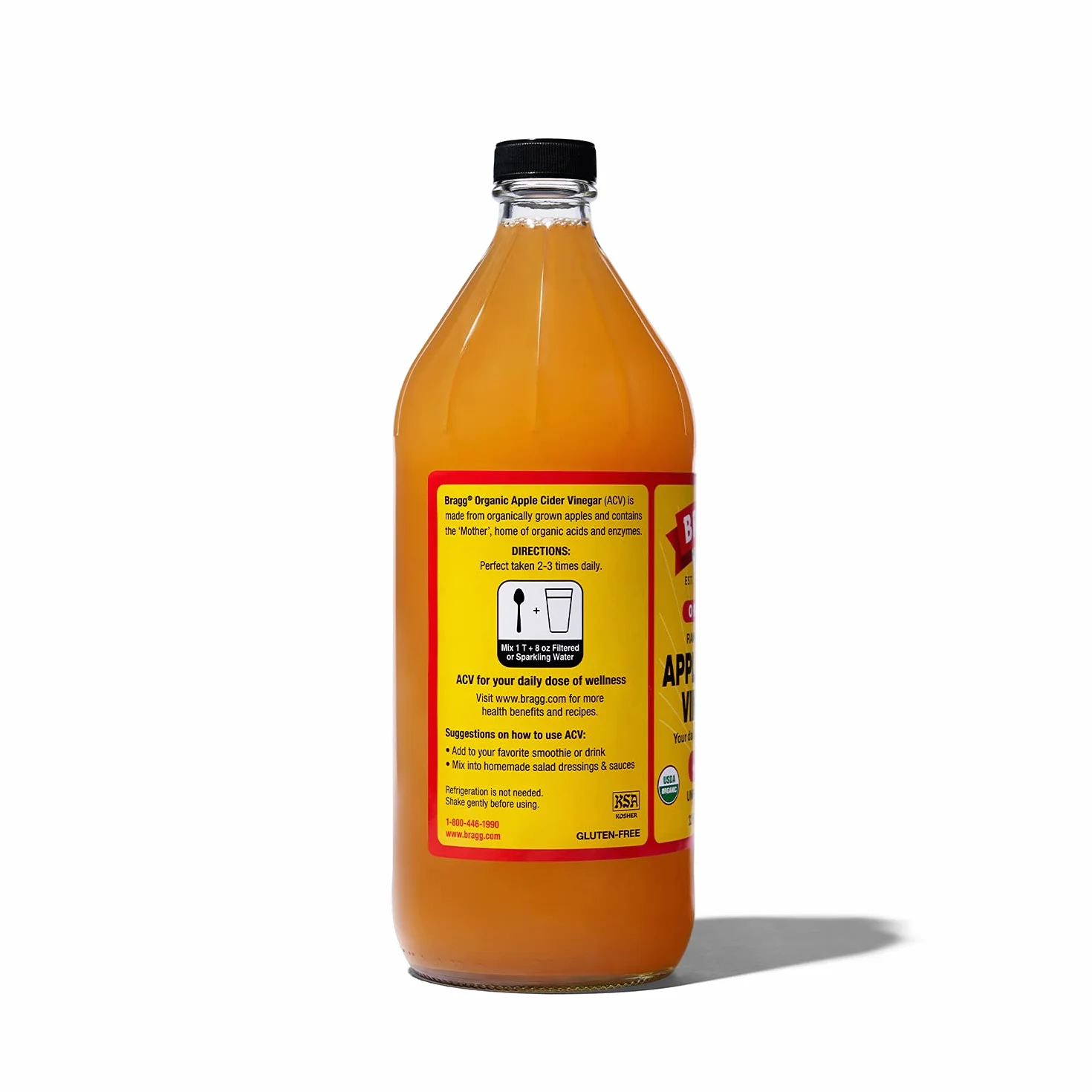 Bragg – orgánico Apple sidra vinagre Gallon, pack de 3