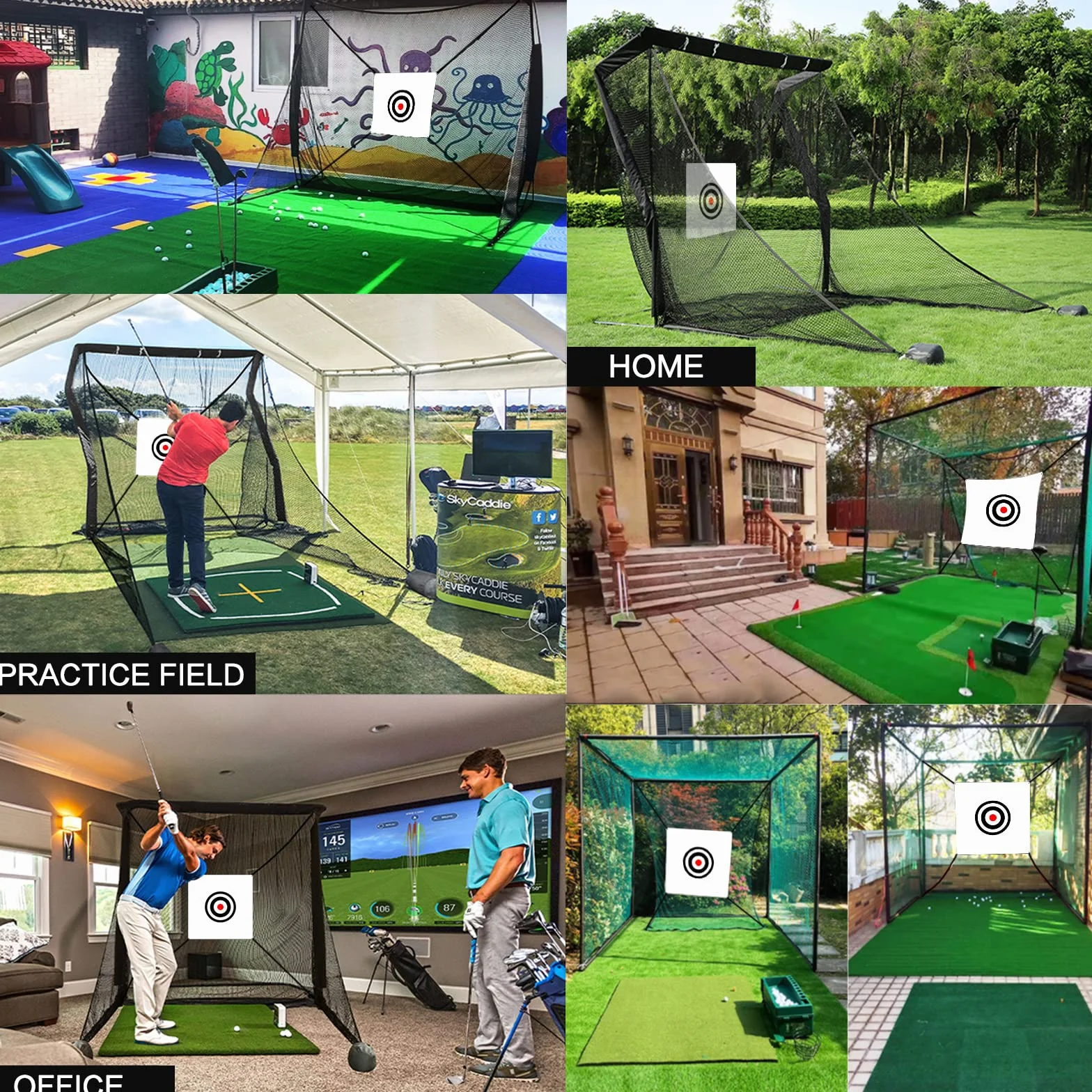 FINGER TEN Golf Practice Net Backyard Chipping Training Indoor Outdoor