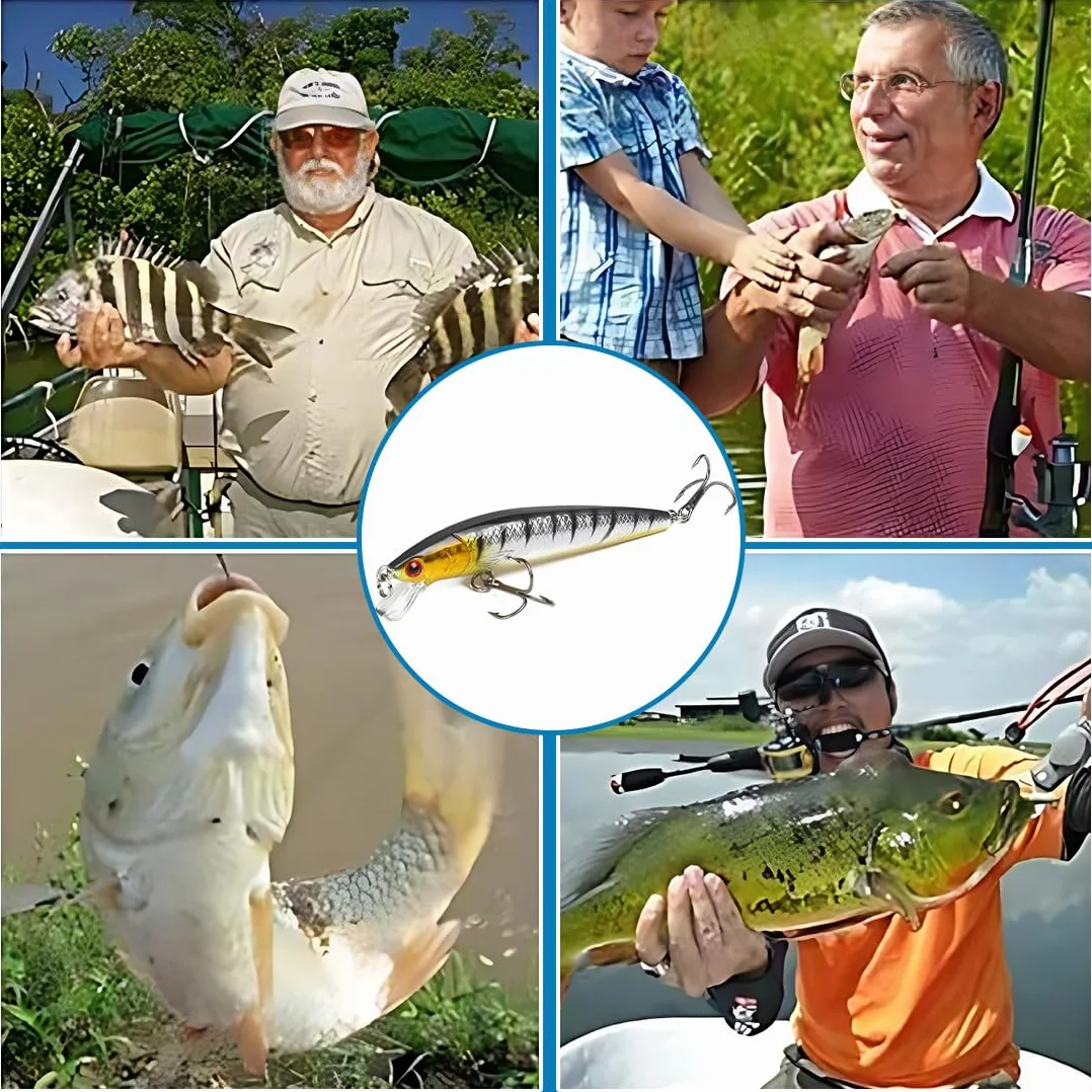Señuelos Pesca Metal Cebos Artificiales Trucha Perca Lucio 5 Piezas