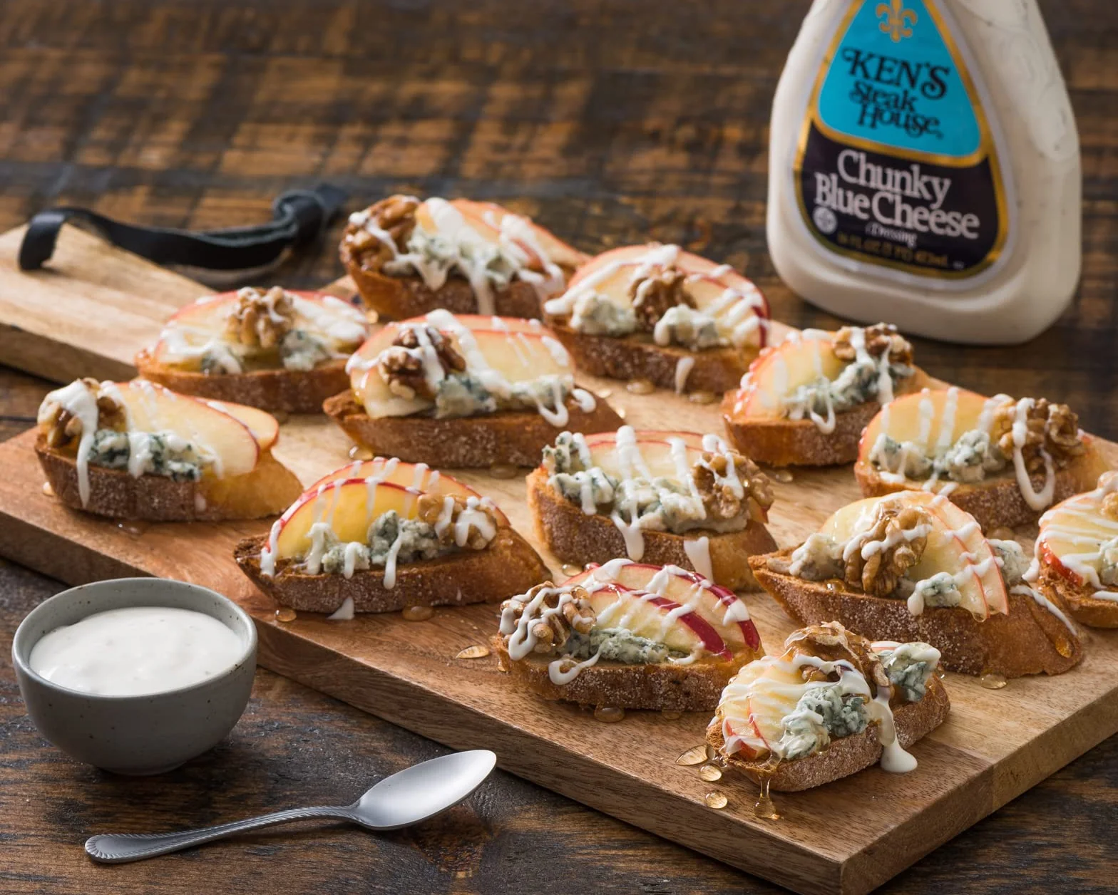 Ken's Steak House Lite Chunky Blue Cheese Dressing (2 Pack)