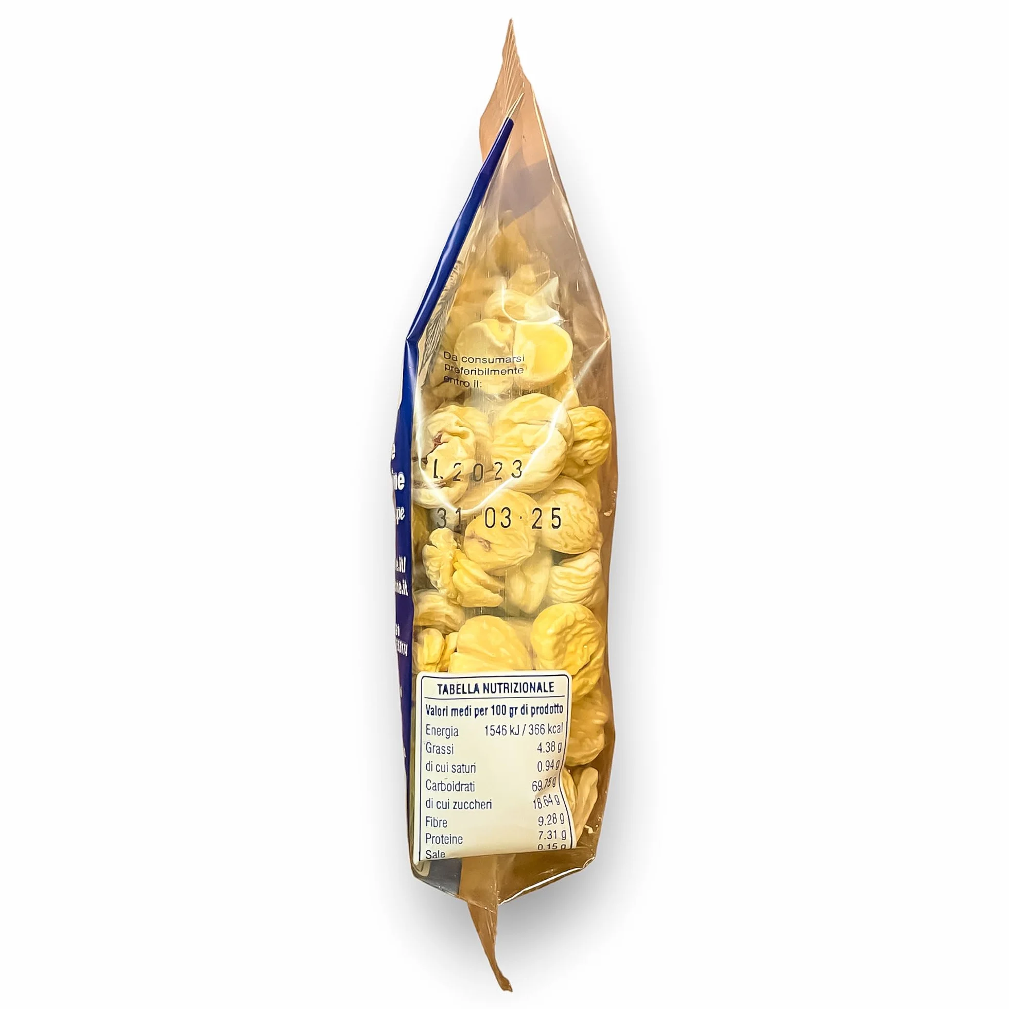 Castañas Secas Garessine Italiano Orgánico (1 Kg - 4 paquetes de 250g)