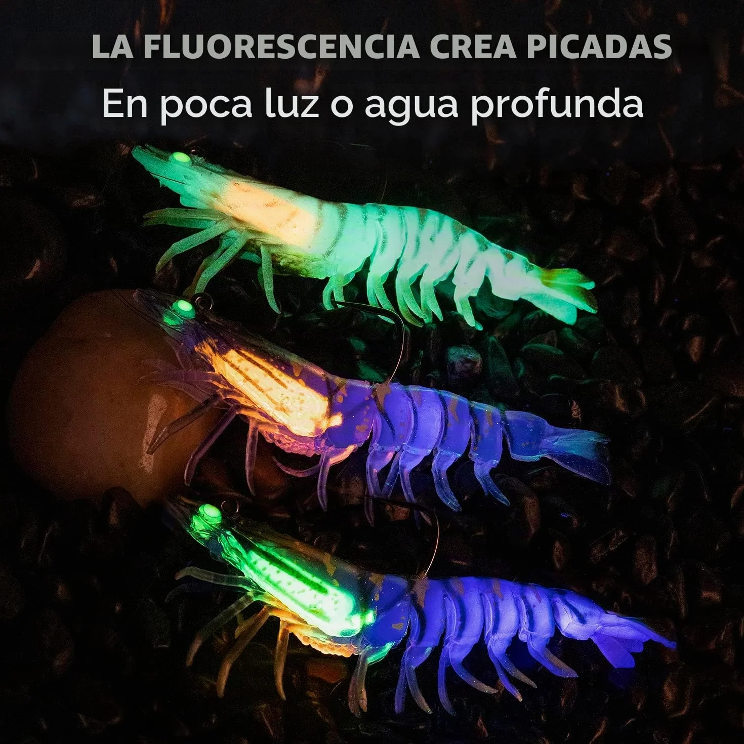 TRUSCEND Pre-Montaje de Pesca Jigs 1:50 Super Durable TPE Señuelos de Pesca Lifelike Camarón Crayfish Swimbait Weedless para Lubina Trucha Walleye