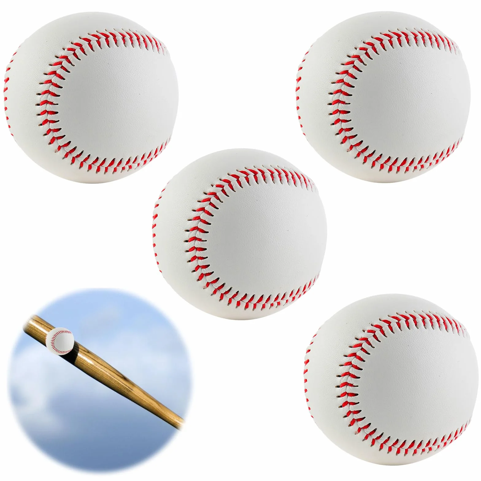 Bolas de béisbol profesionales cosidas a mano 9 pulgadas PU Soft Basebälle Elite para adultos y adolescentes