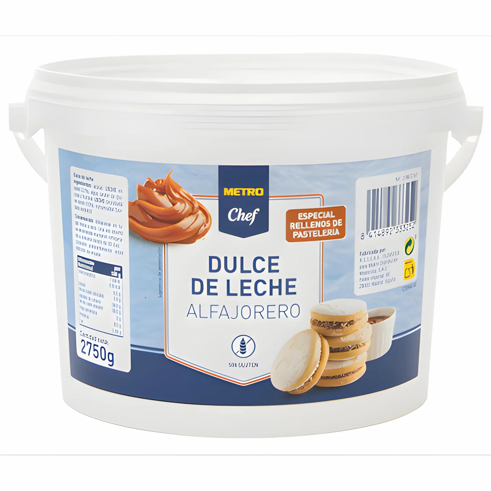 METRO Chef Dulce de Leche Alfajorero 2.75 kg Sin Gluten Especial para Rellenos de Pastelería