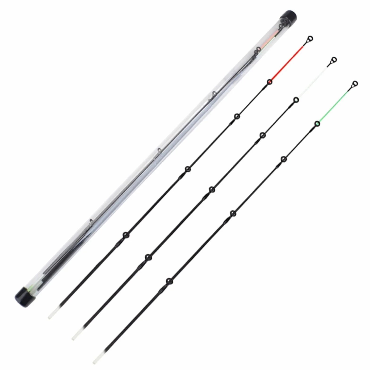 Caña de pescar fibra de vidrio M/L/H 50-120 g accesorio pesca