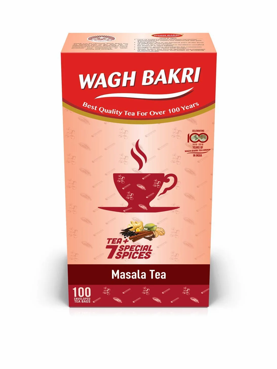 Wagh Bakri Masala Chai 100's (Pack of 3)