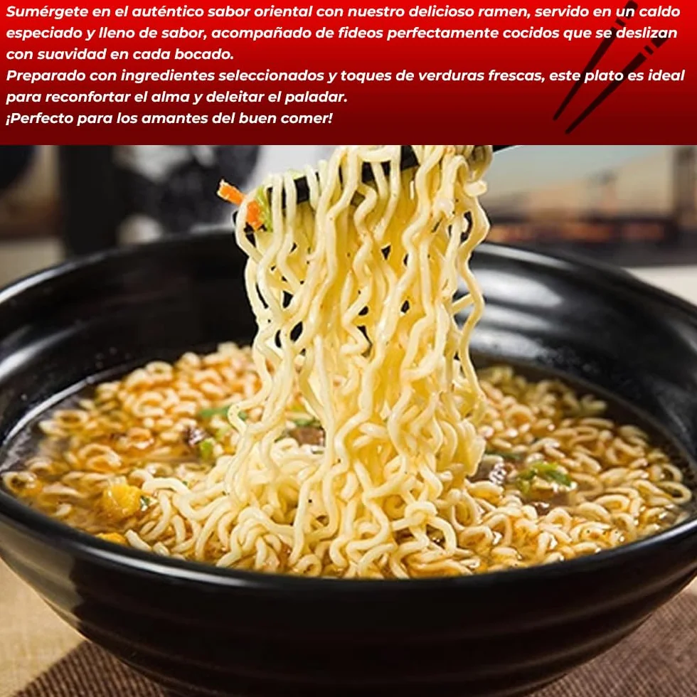 Pack 24 Ramen Fideos Instantáneos Sabor Ternera - Instant Noodle Tallarines
